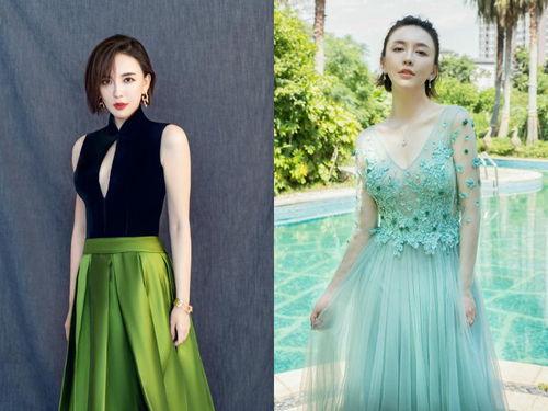 明星绿色裙,明星们的时尚绿色裙装风采